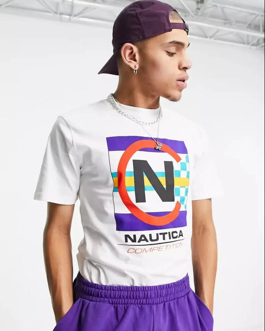 Nautica Regular Fit White T Shirt
