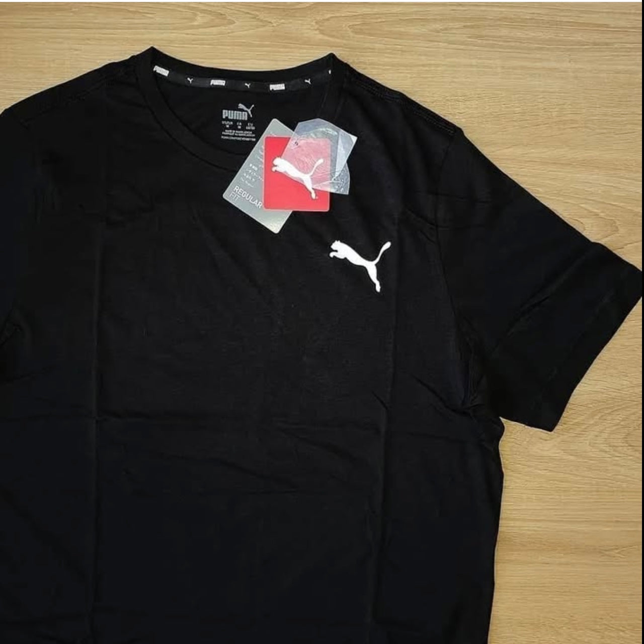 Puma Regular Fit Short Sleeve T Shirt in Black