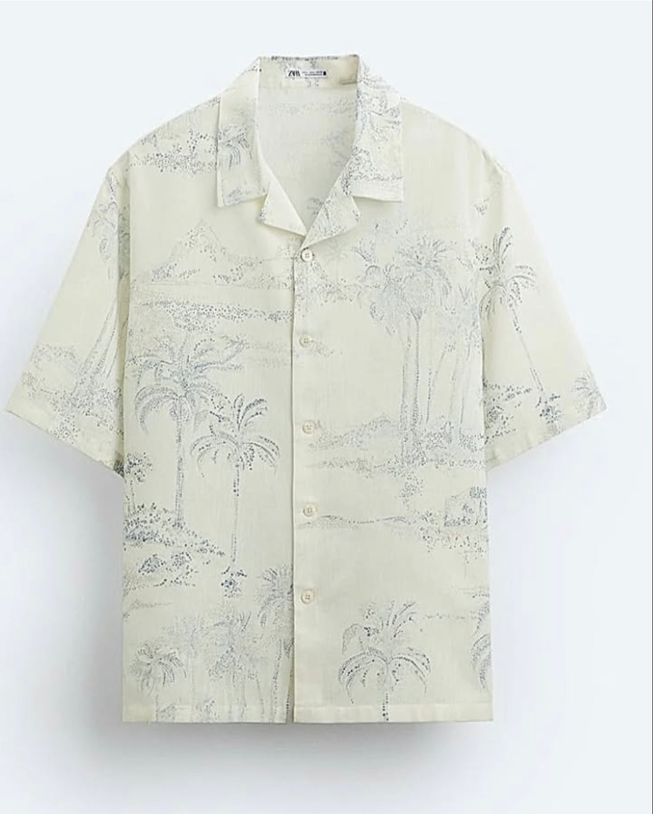 Zara Palm Tree Pattern Shirt