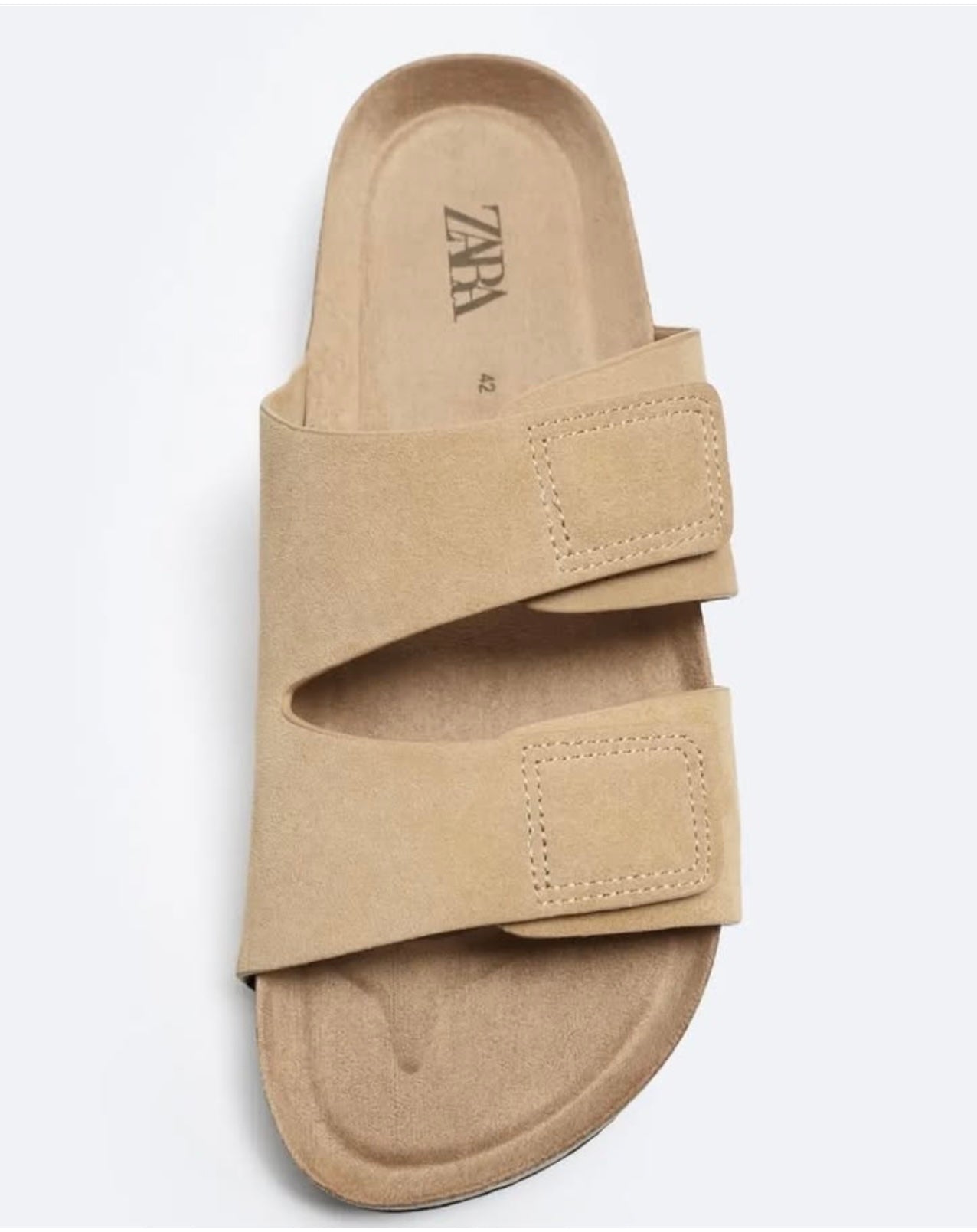 Zara Suede Sandal in Nude
