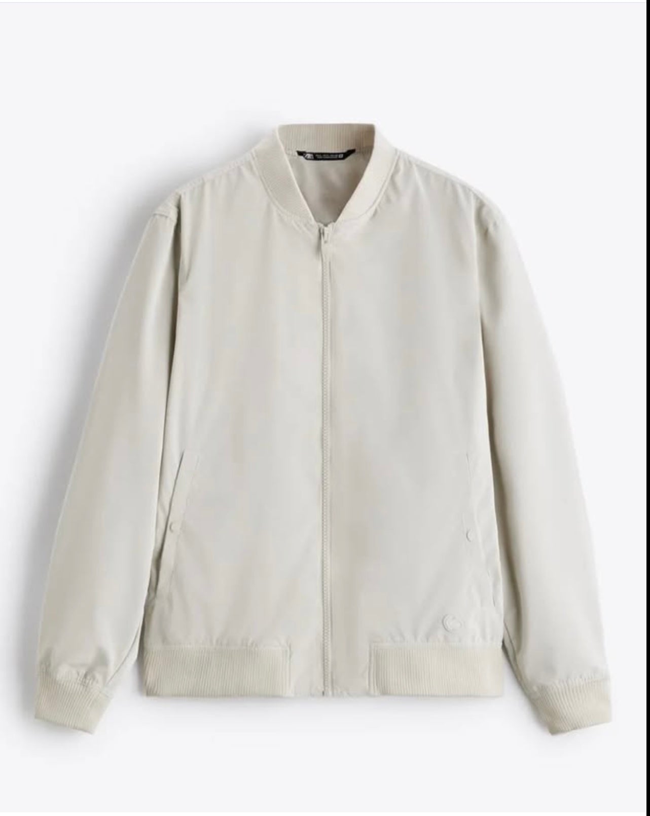 Zara Bomber Jacket in Off White