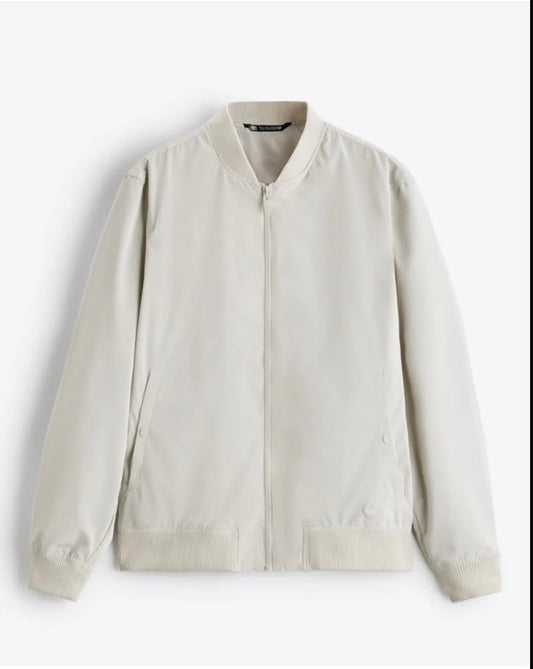 Zara Bomber Jacket in Off White