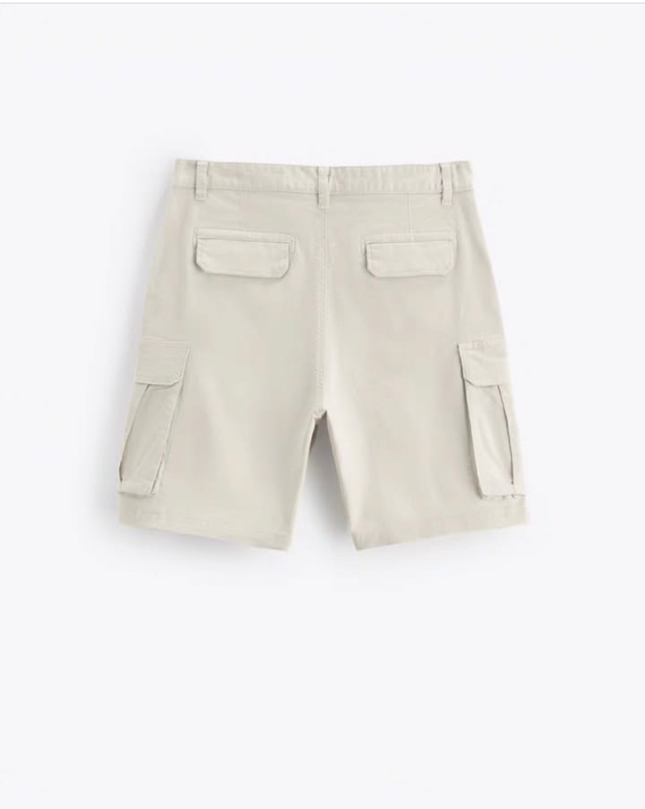 Zara Cargo Shorts in Stone