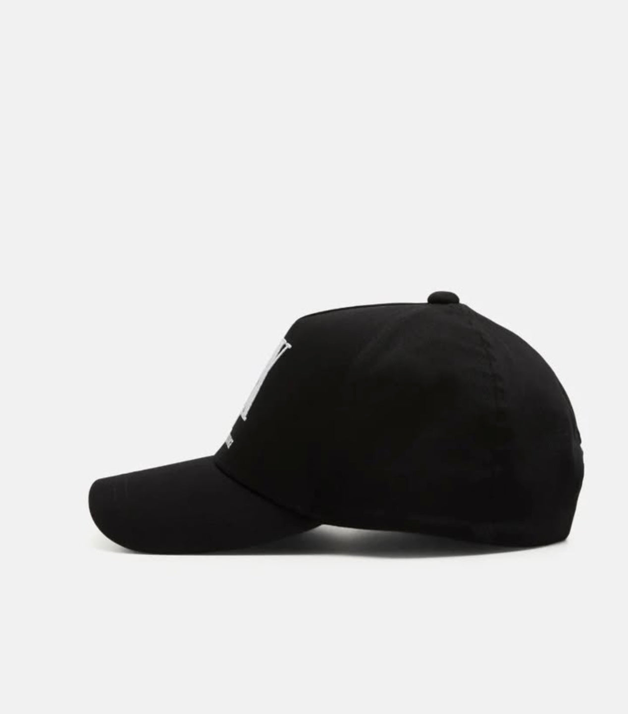 A X Baseball Cap in Black