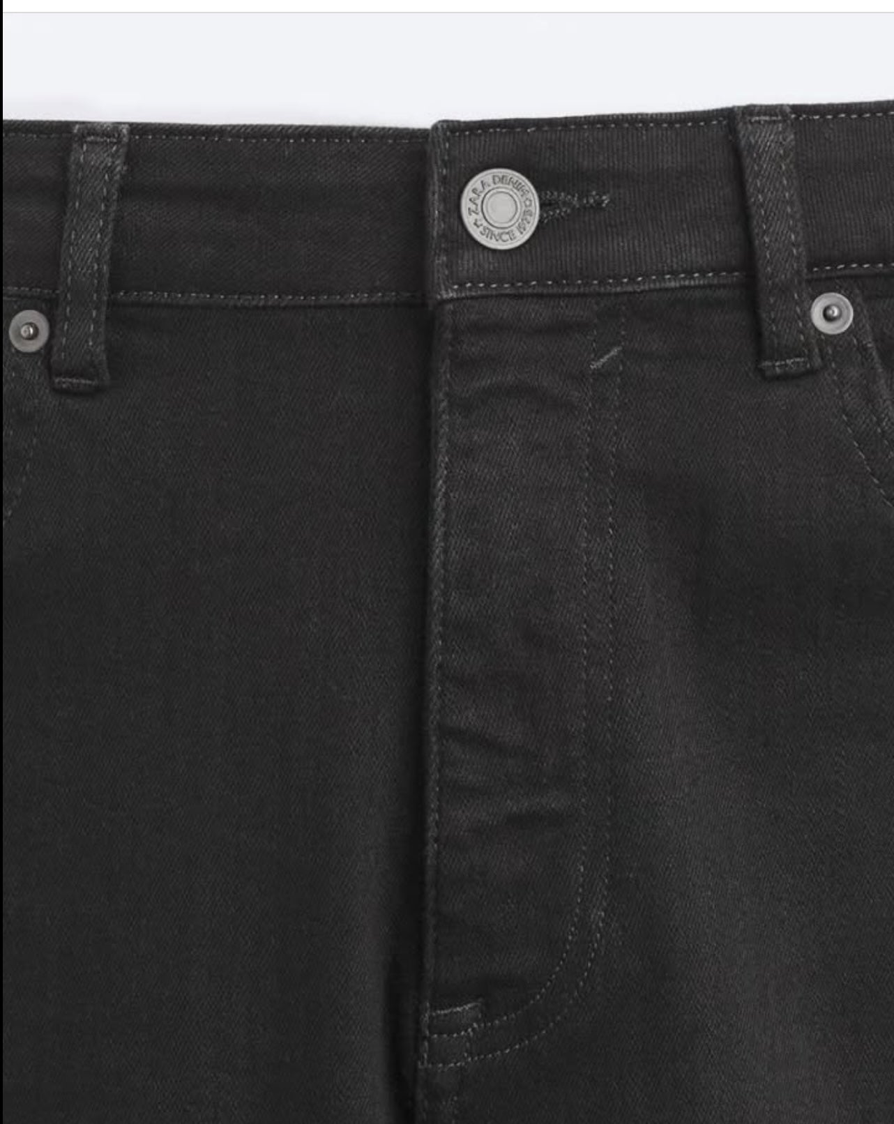 Zara Skinny Fit Black Denim