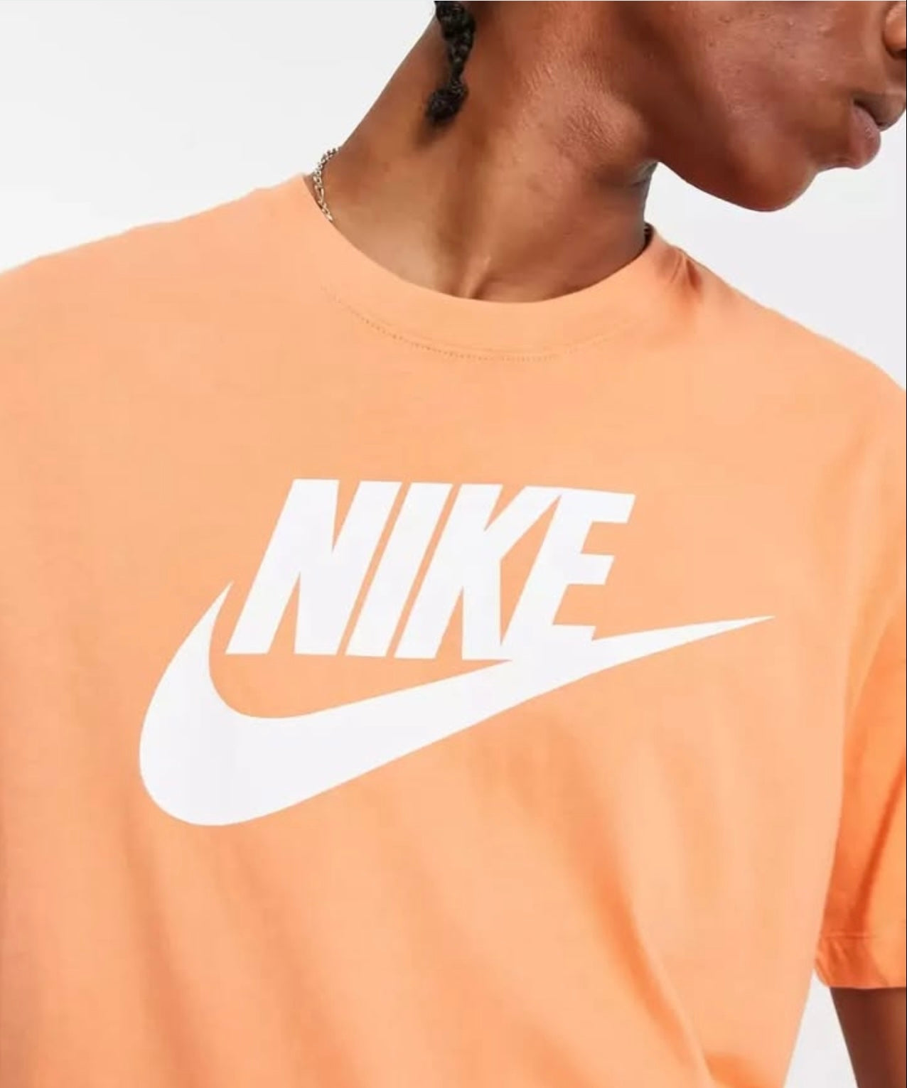 Nike Regular Fit Air Cotton T Shirt in Orange