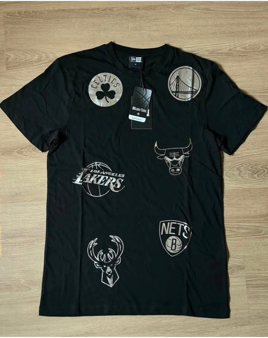 New Era Slim Fit T Shirt in Black