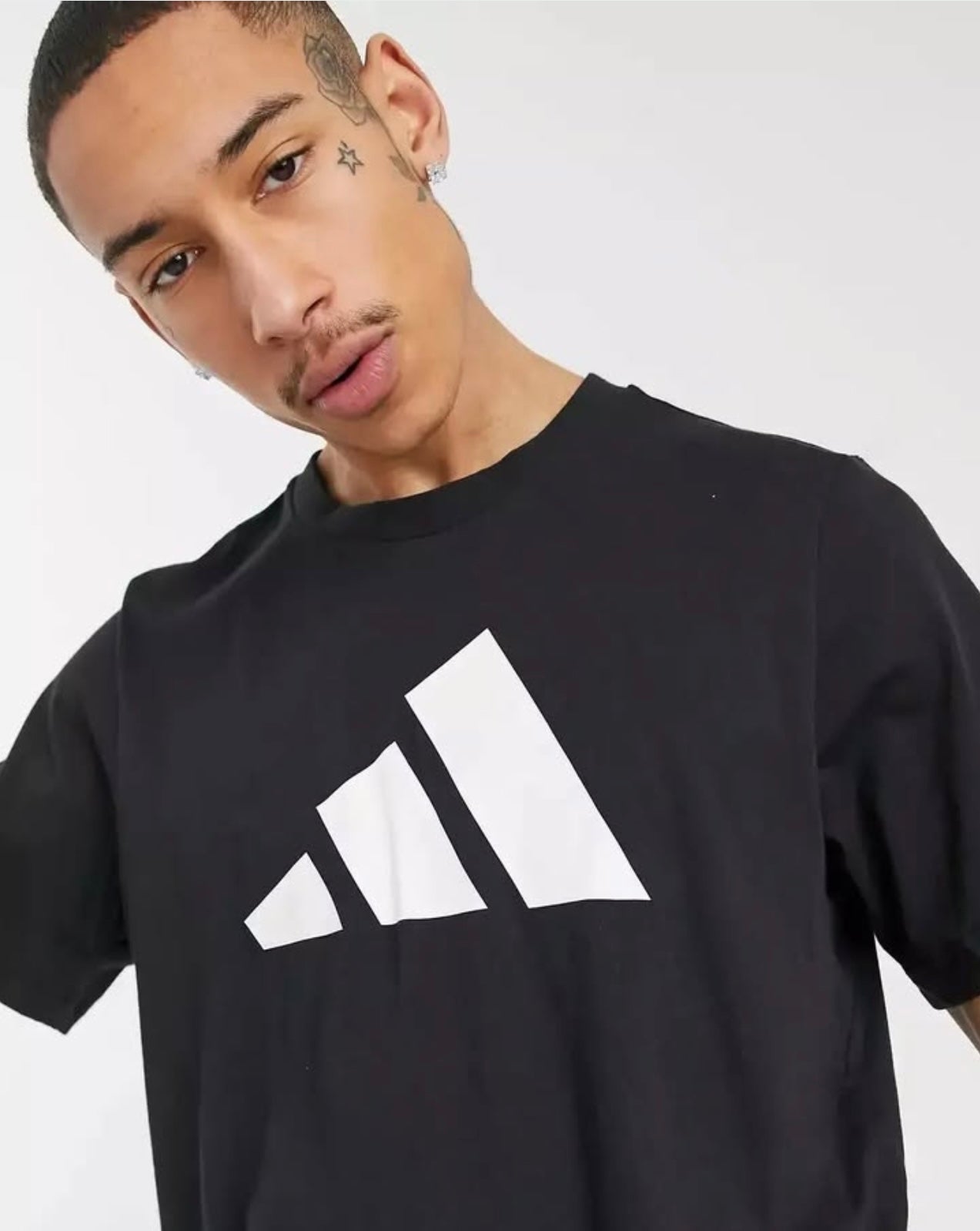 Adidas Regular Fit Black T Shirt