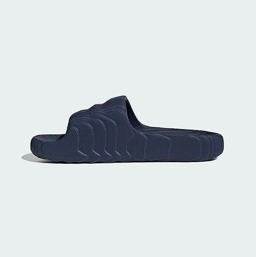 Adidas Originals Adilette Slides in Navy