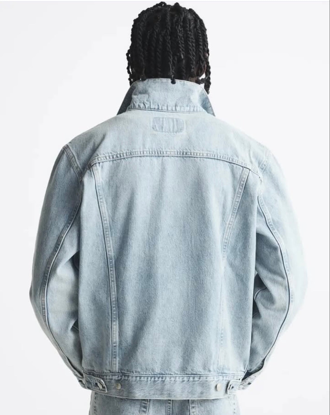 Zara Denim Jacket in Light Blue Wash
