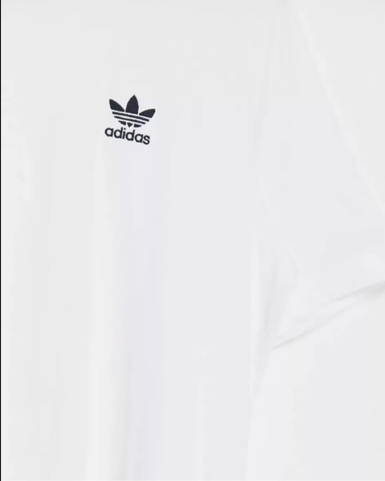Adidas Regular Fit White T Shirt With Trefoil Logo
