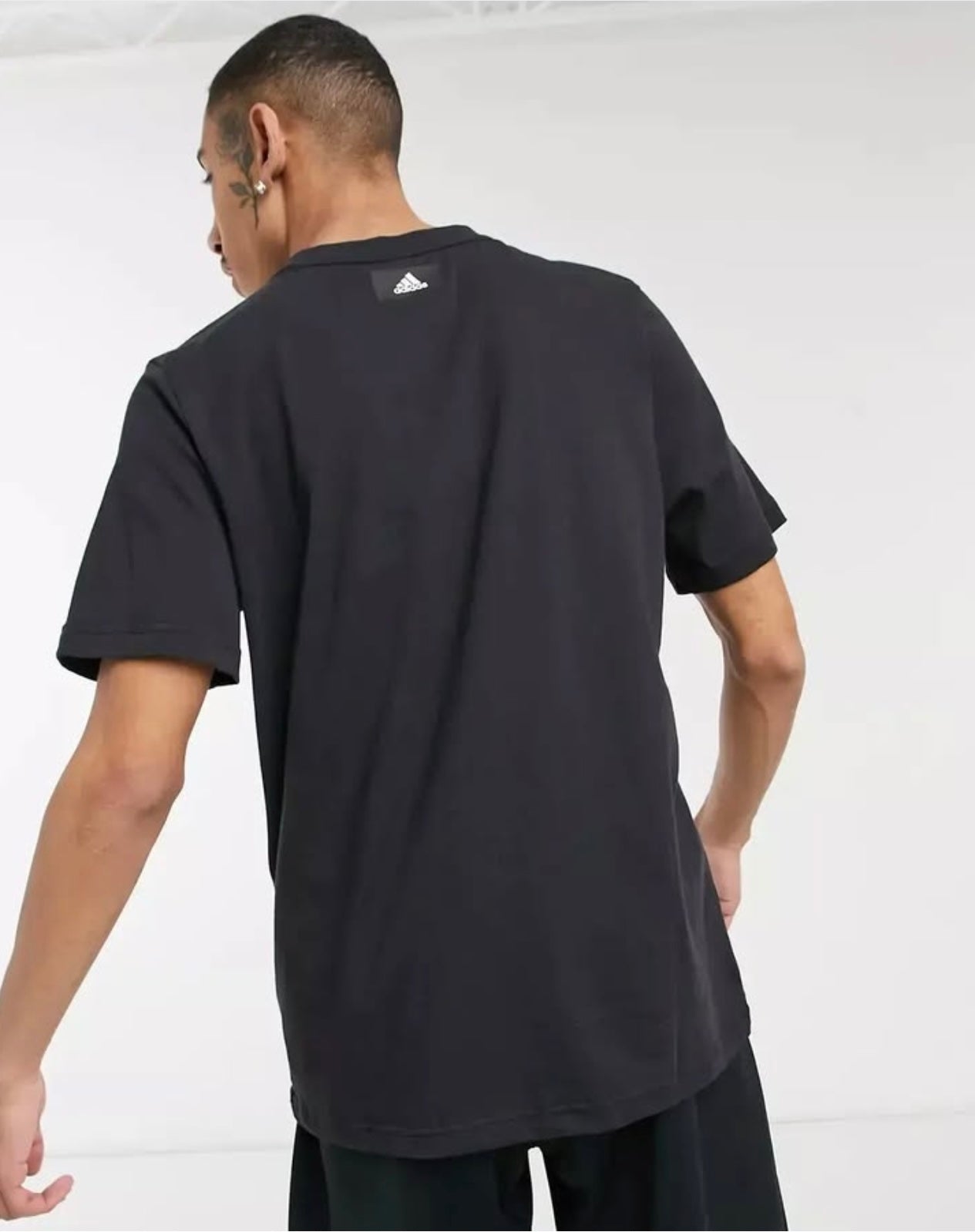 Adidas Regular Fit Black T Shirt