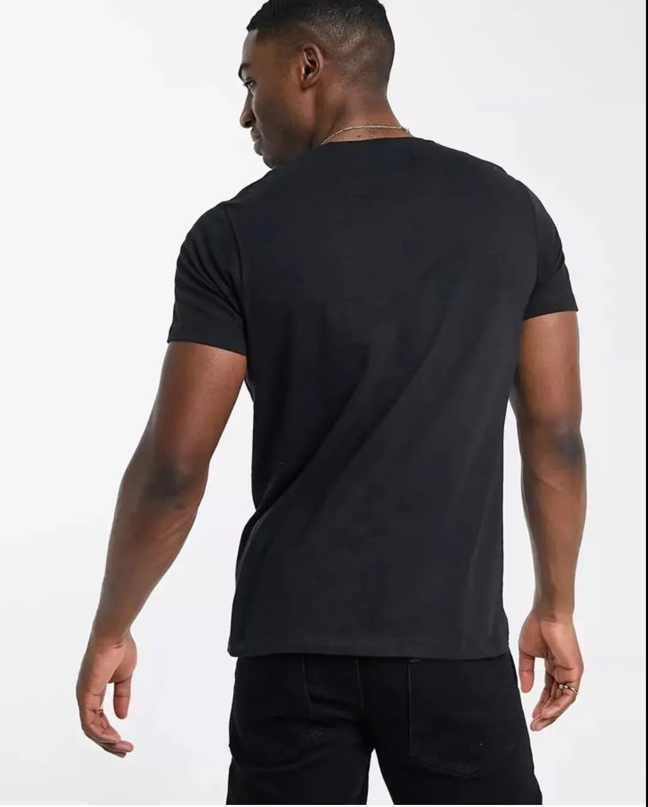 Brave Soul Regular Fit Black T Shirt With Utility Pockets