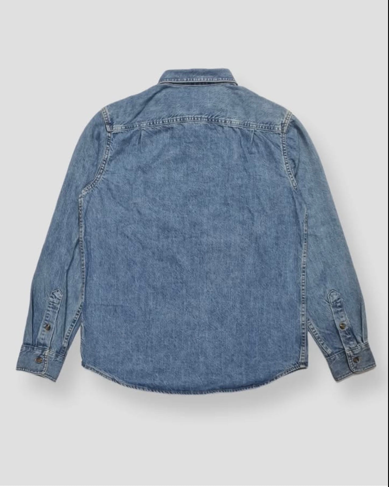 Old Navy Regular Fit Blue Wash Denim Shirt