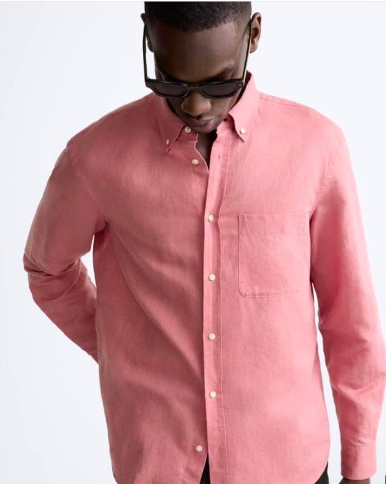 Zara Regular Fit Cotton/ Linen Shirt