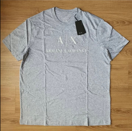 A X Slim Fit Grey T Shirt