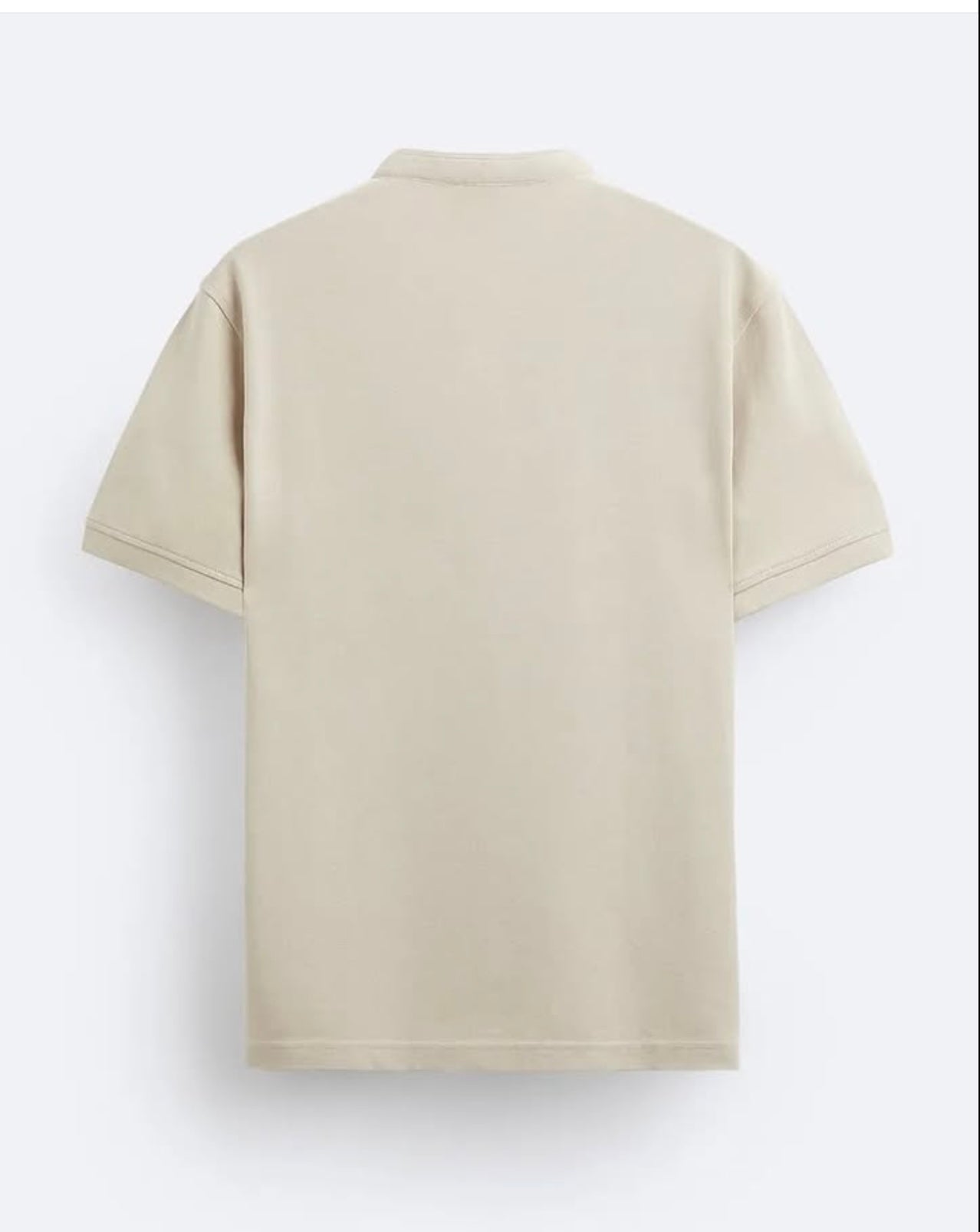 Zara Textured Pique Polo Shirt