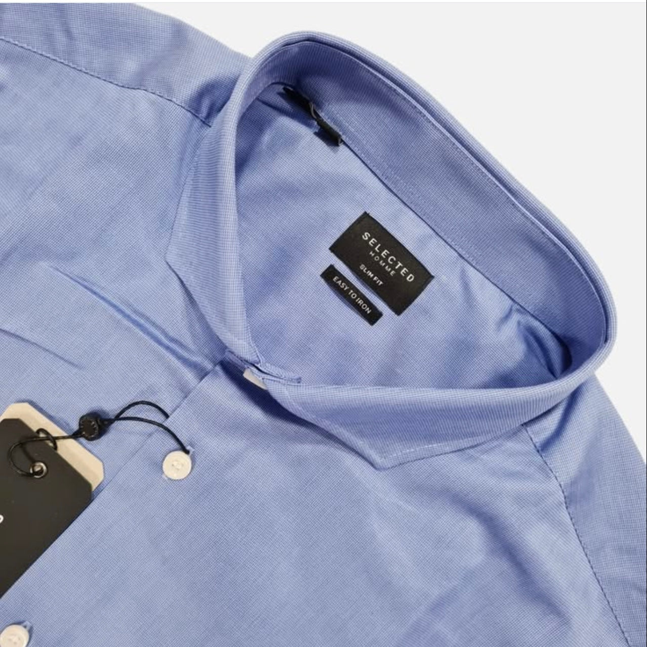 Selected Homme Slim Fit Plain Button Cuff Shirt