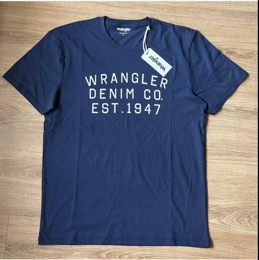Wrangler Regular Fit T Shirt in Blue