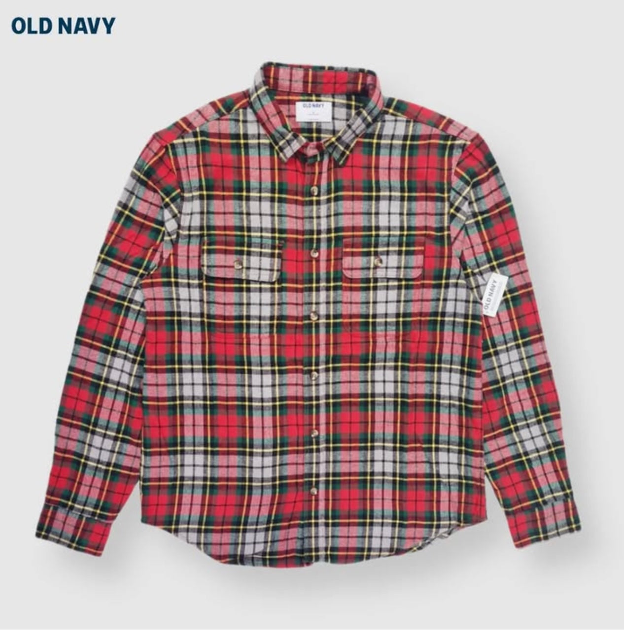 Old Navy Regular Fit Red Plaid