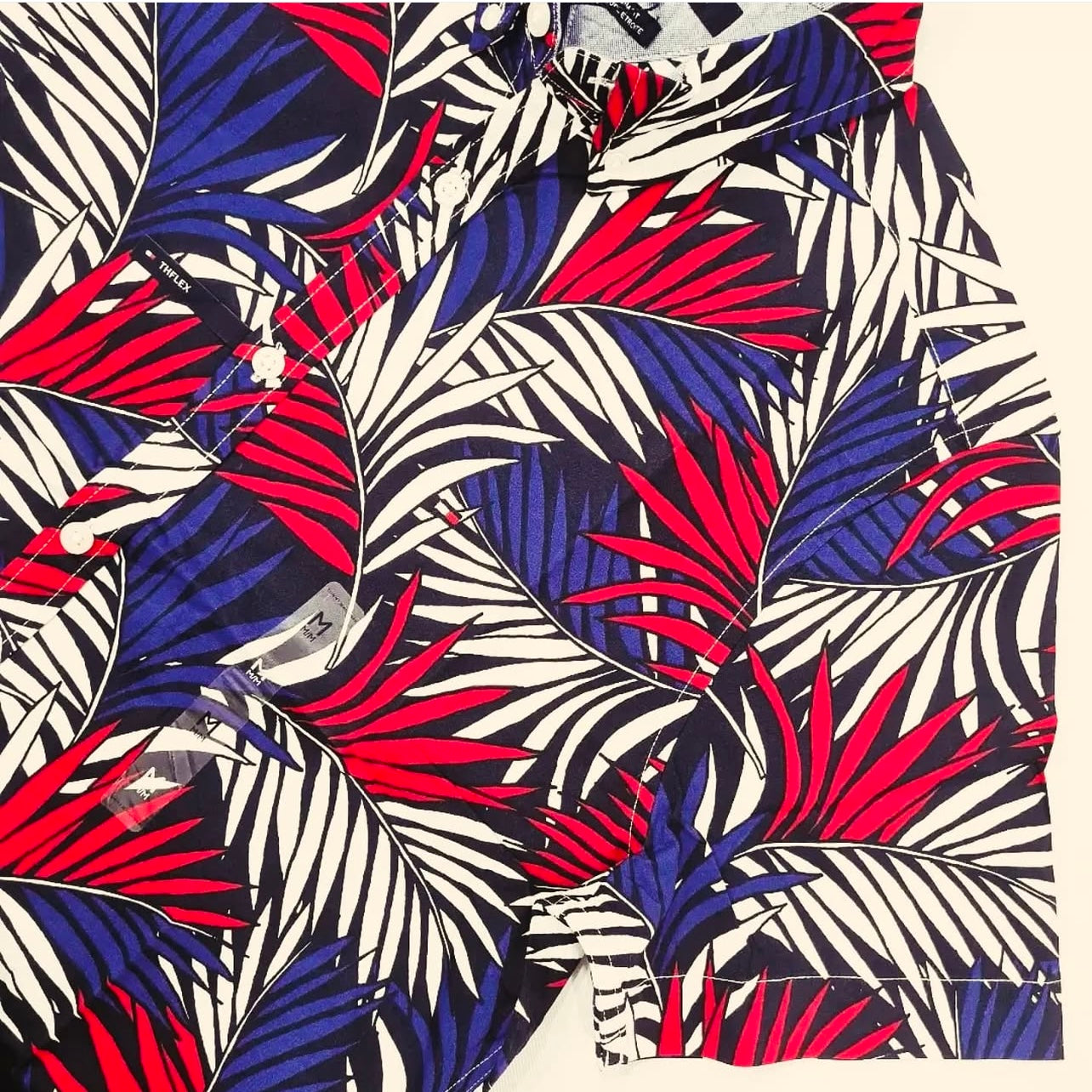Tommy Hilfiger Slim Fit Pattern Cotton Short Sleeve Shirt