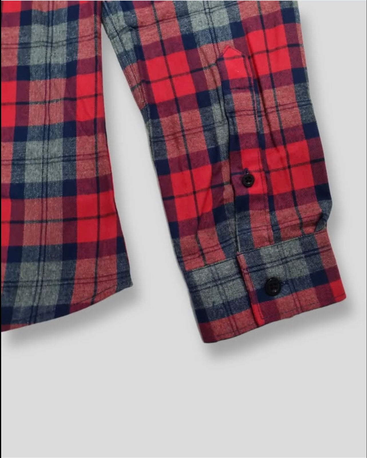 Twisted Soul Regular Fit Red Check Cotton Button Cuff Shirt
