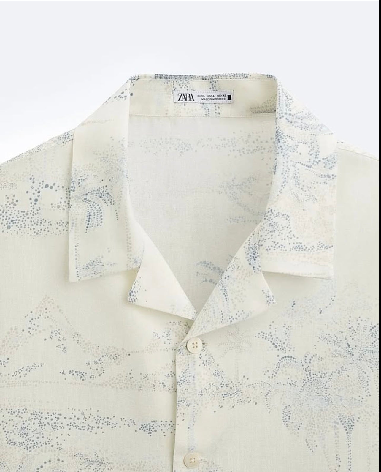 Zara Palm Tree Pattern Shirt