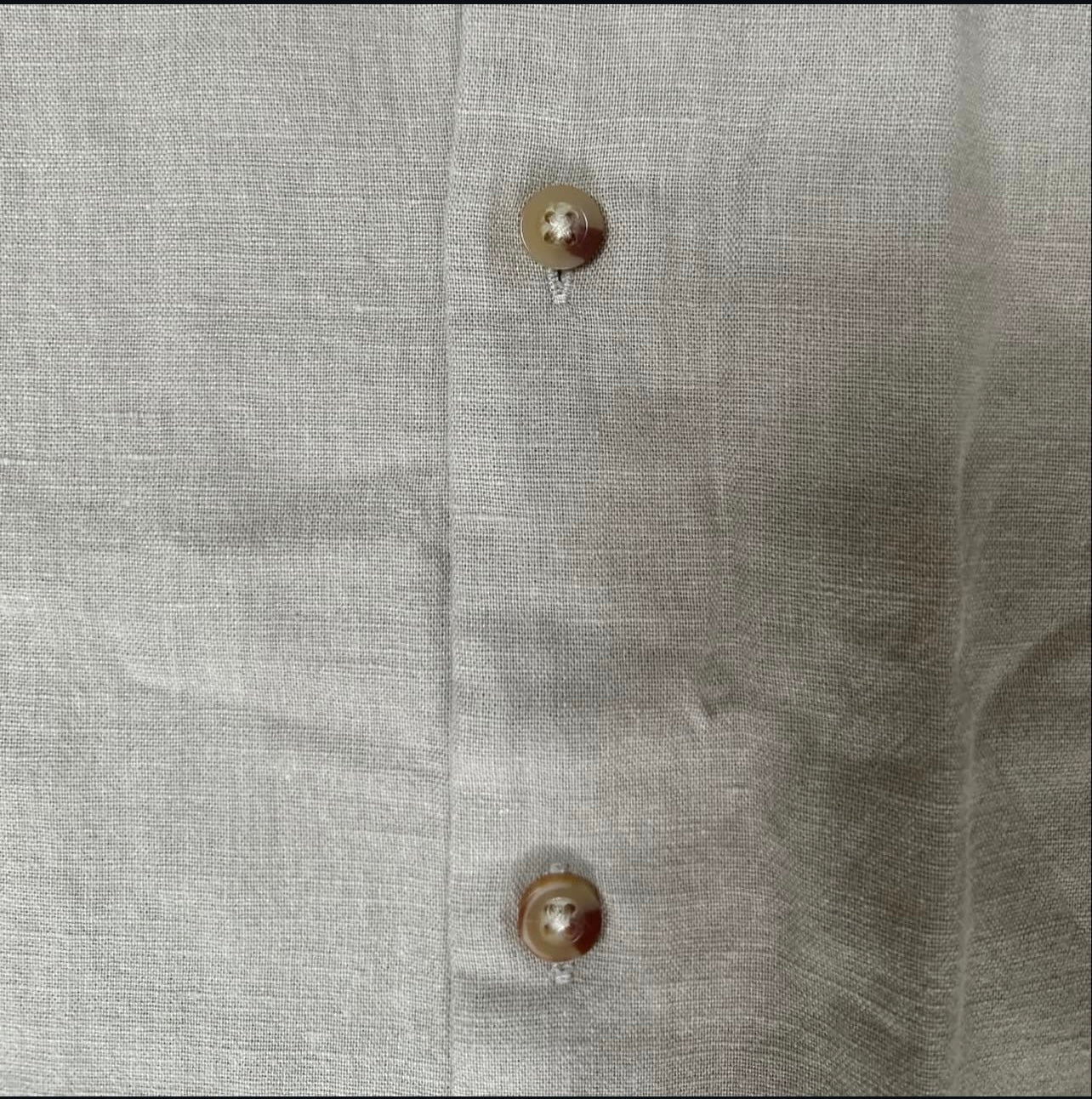 Asos Oatmeal Shirt in Grandad Collar