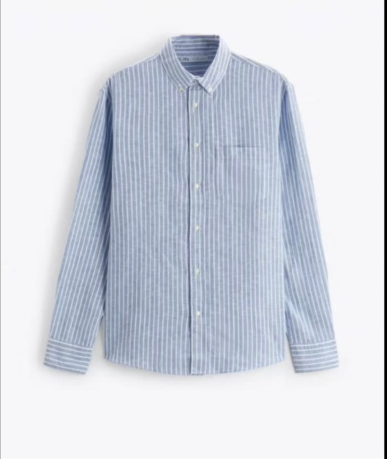 Zara Linen shirt in Blue Stripes