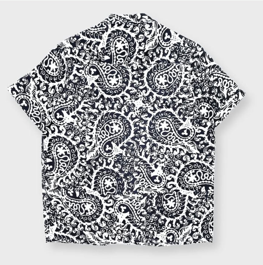 Asos Regular Fit Pattern Short Sleeve Shirt