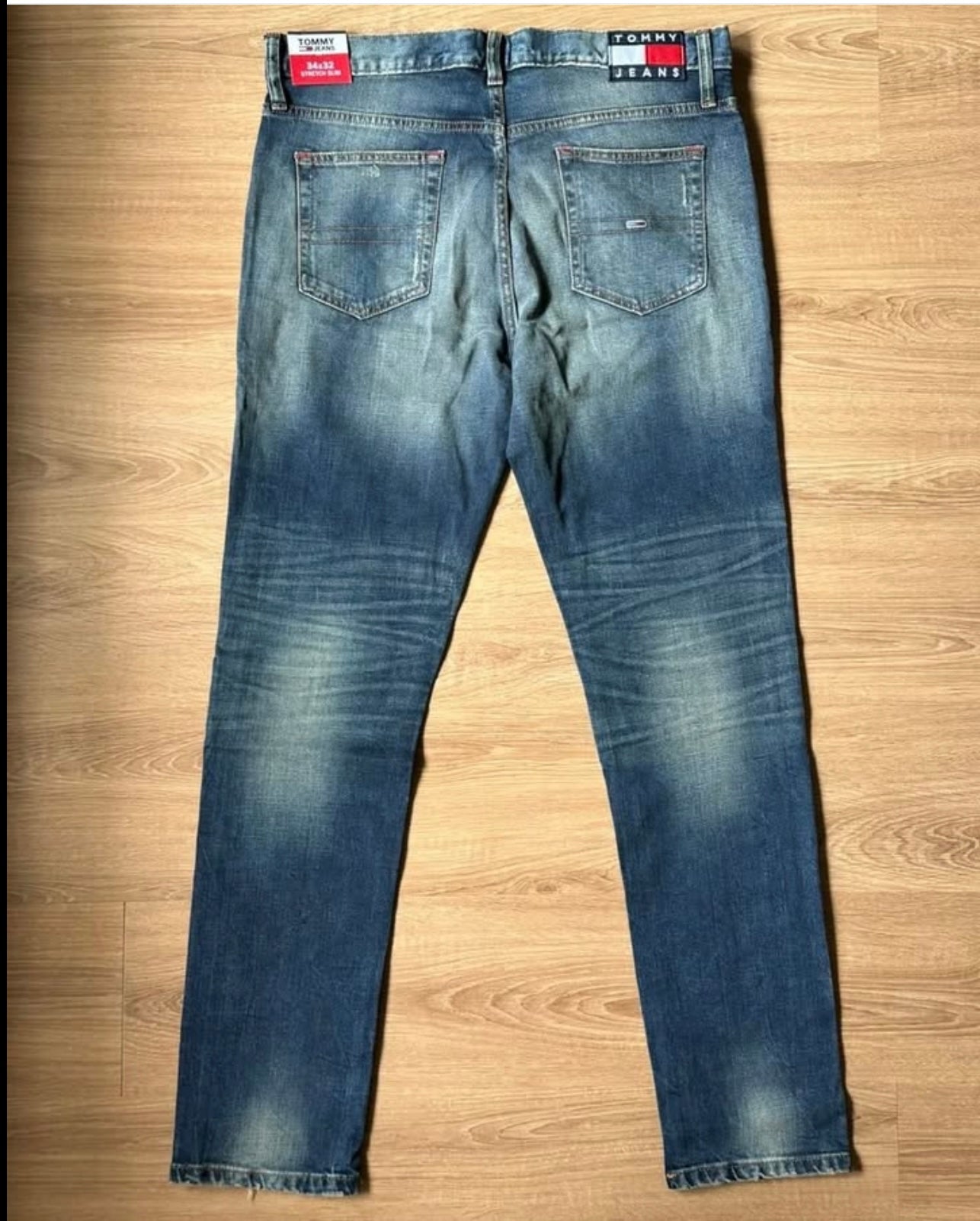 Tommy Hilfiger Ripped Blue- Green Wash Denim