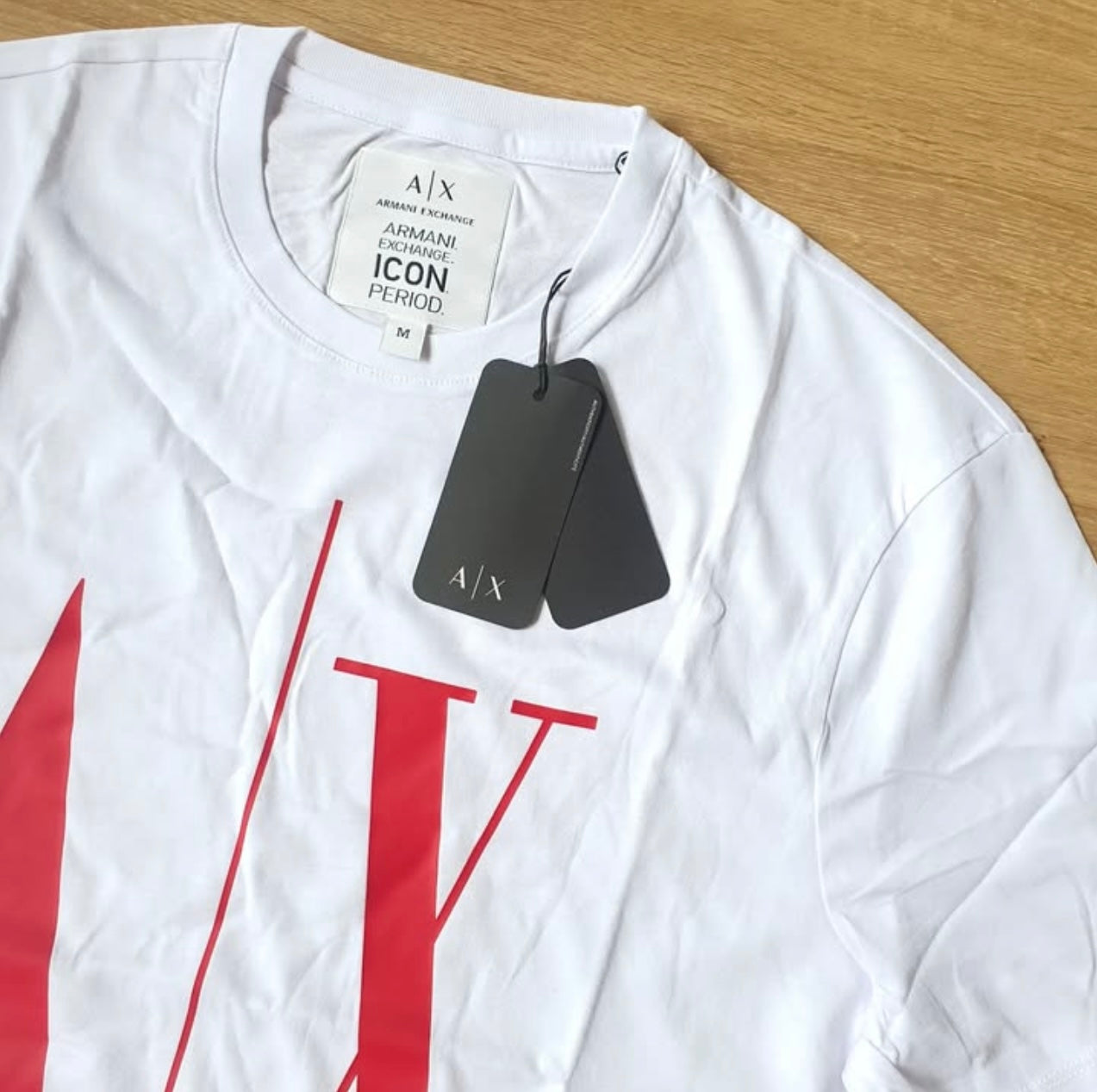 A X Regular Fit T Shirt in White