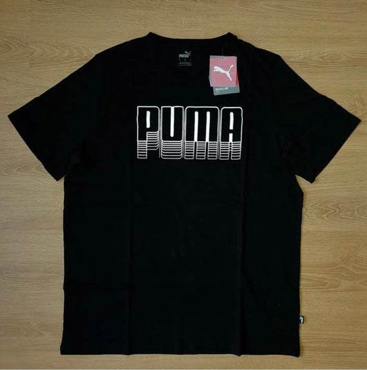 Puma Regular Fit T Shirt in Black