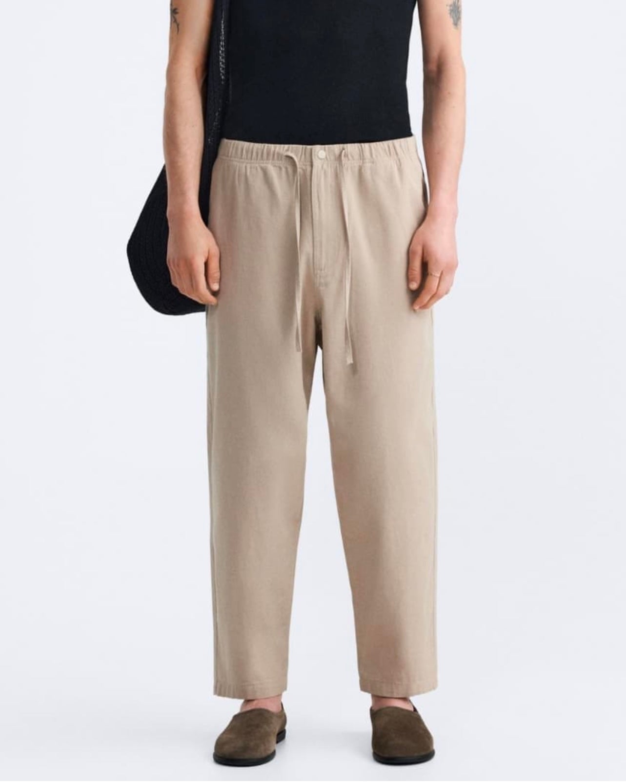 Zara Free Fit Pants in Beige