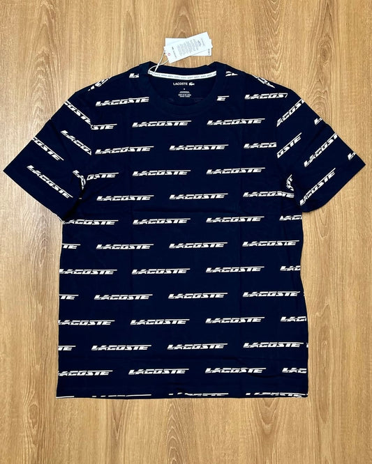 Lacoste Regular Fit Cotton T Shirt in Navy