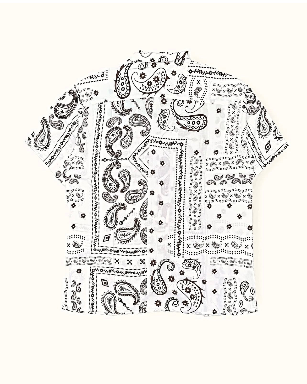 Jack & Jones Regular Fit White Shirt in Paisley Pattern