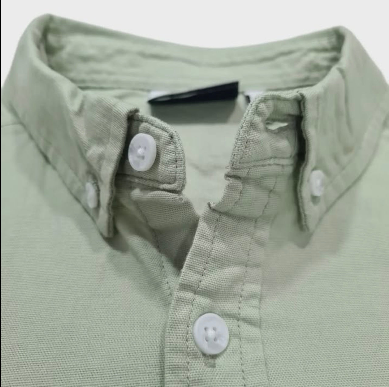 Asos Slim Fit Mint Green Oxford Cotton Button Cuff Shirt