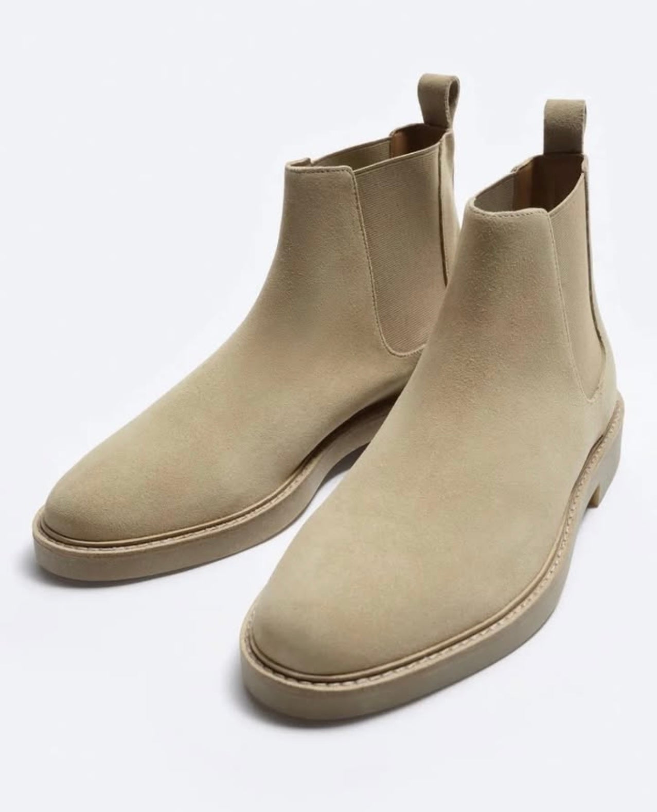 Zara Chelsea Boots in Suede
