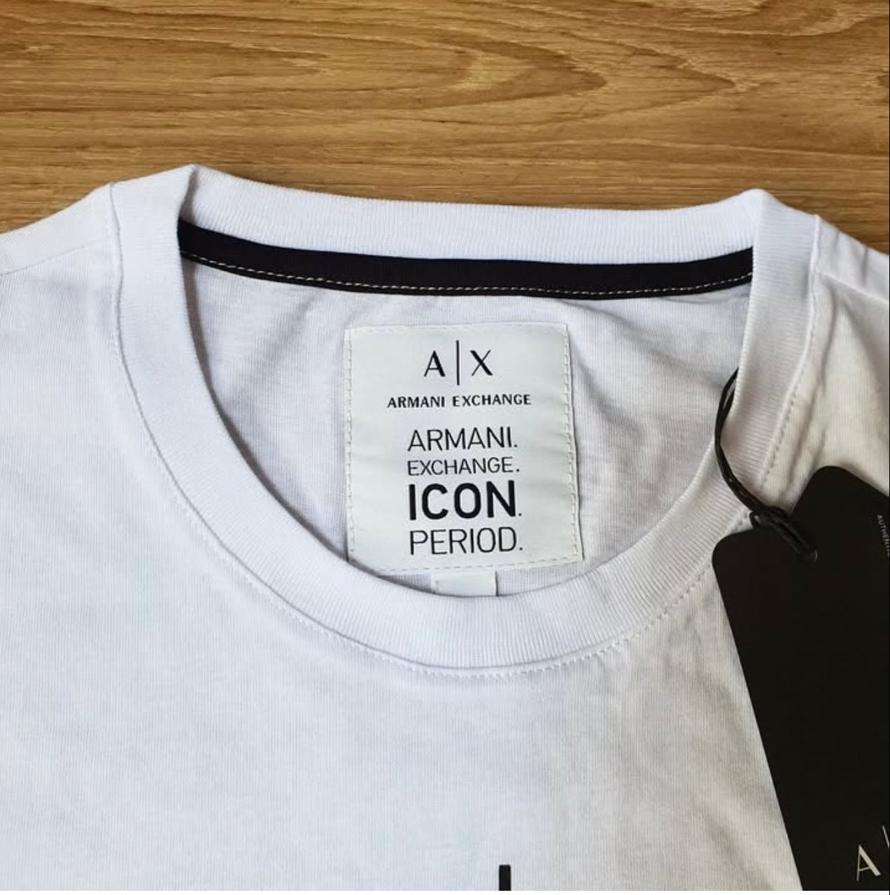 A X Regular Fit White T Shirt