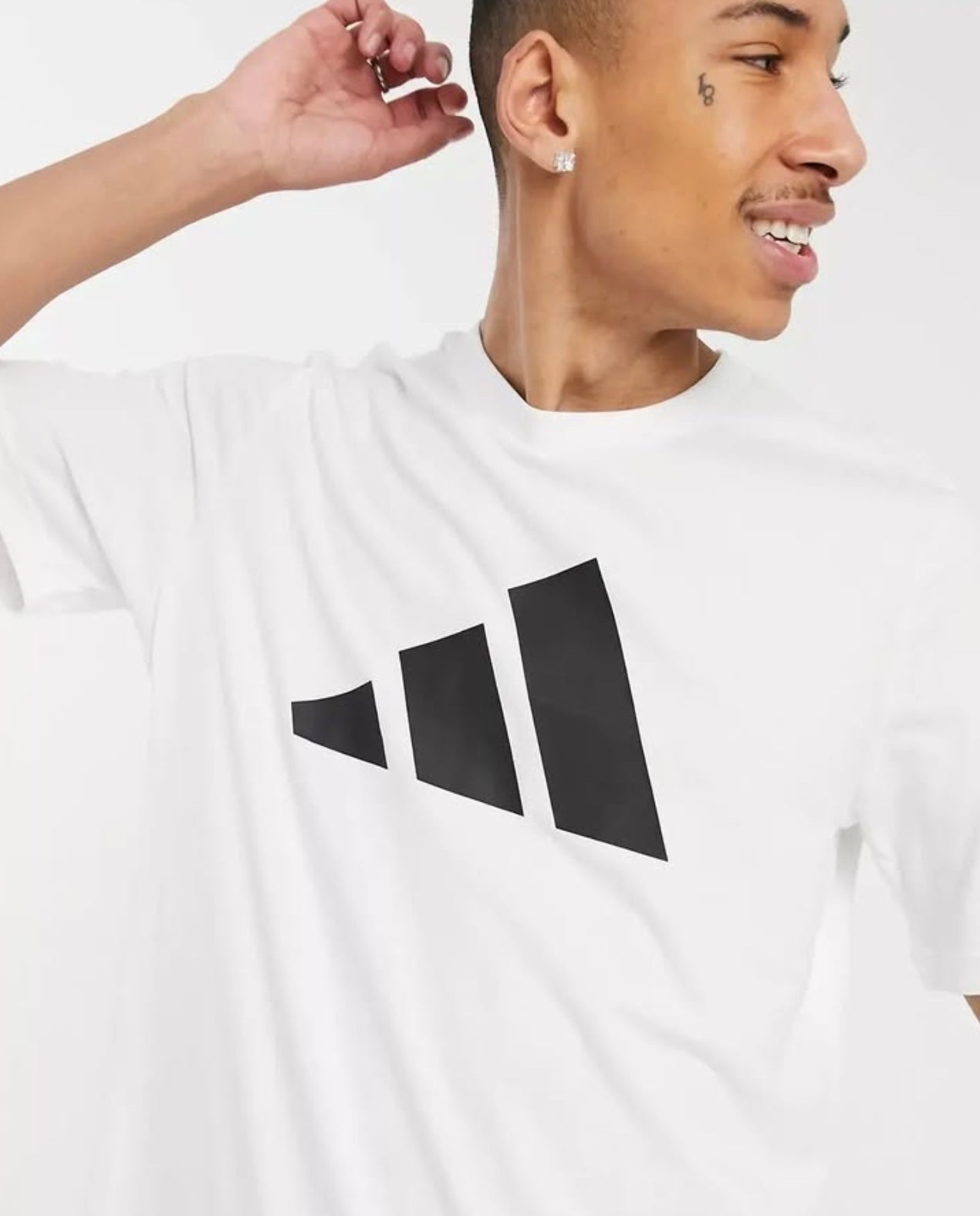 Adidas Regular Fit T Shirt in White