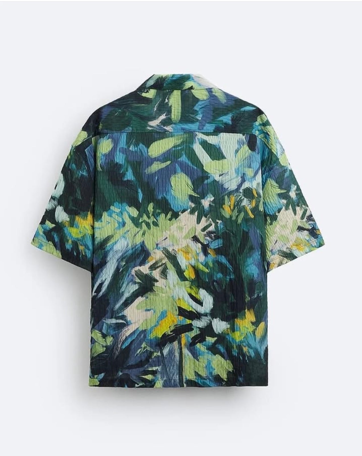 Zara Abstract Print Textured Shirt