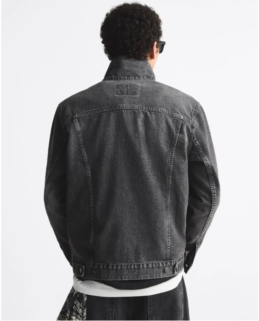 Zara Denim Jacket in Charcoal Wash