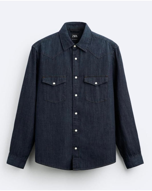 Zara Regular Fit Denim in Navy