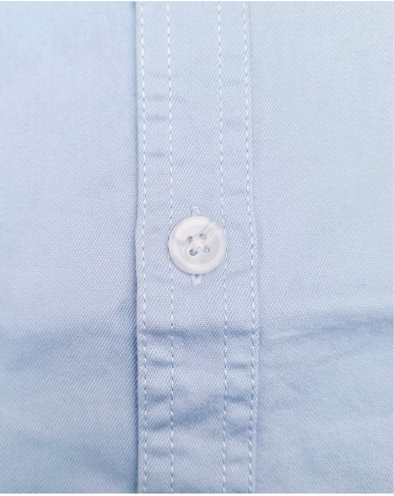 Topman Regular Fit Blue Cotton Button Cuff Shirt With Utility Pockets