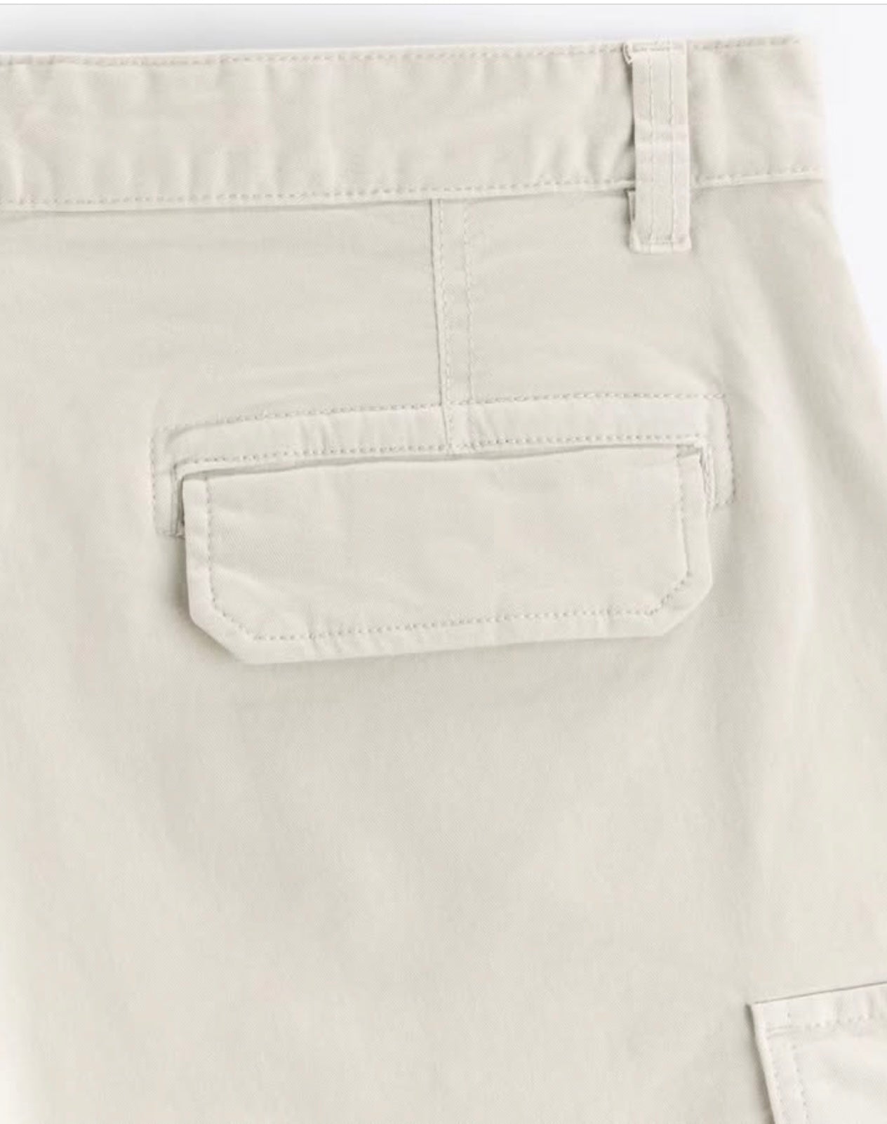 Zara Cargo Shorts in Stone