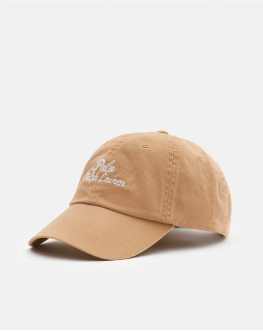 Polo Ralph Lauren Script Logo Baseball Cap in Beige