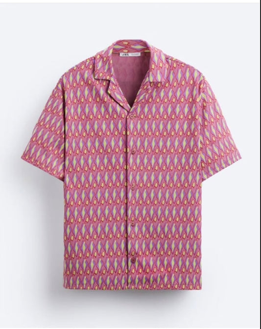 Zara Regular Fit Shirt in Pattern