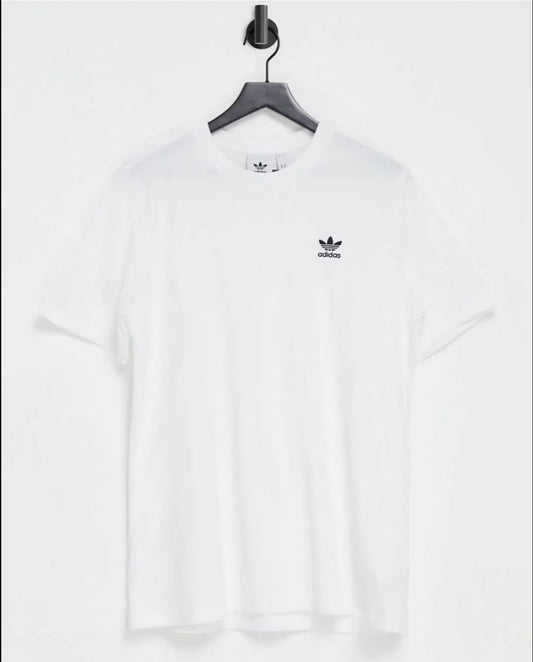 Adidas Regular Fit White T Shirt With Trefoil Logo