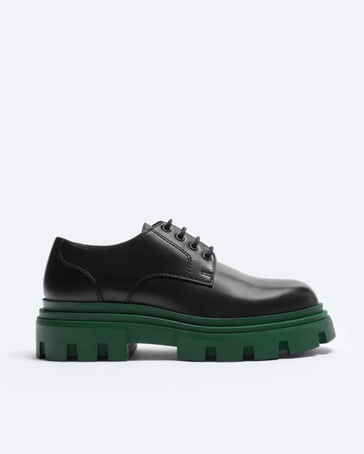 Zara Black Shoes With Chunky Soles