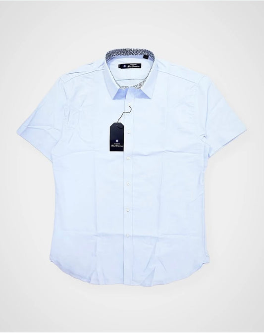 Ben Sherman Short Sleeve Shirt in Blue